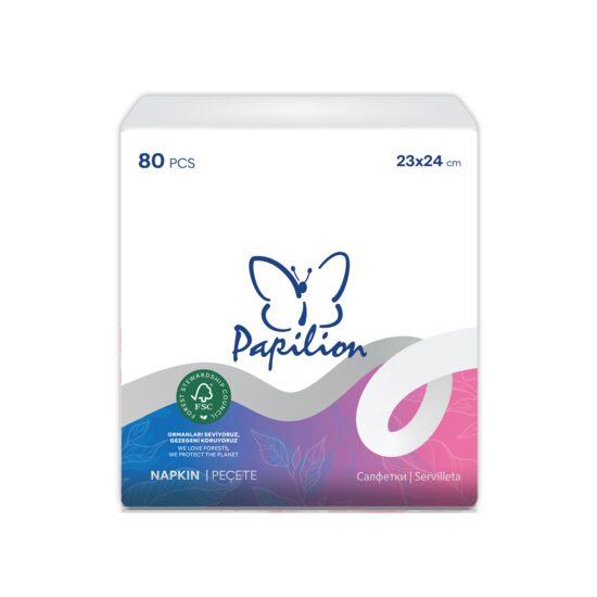 Servetele Pentru Masa Papilion 25X24cm, 80 Buc