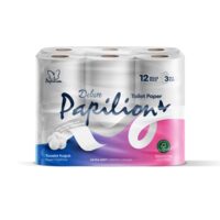 Hartie Igienica Papilion, 3 Straturi, 12 Role