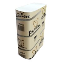 Prosoape De Hartie Pliate Z Papilion Plus, 200 Foi, 23 X 23 cm