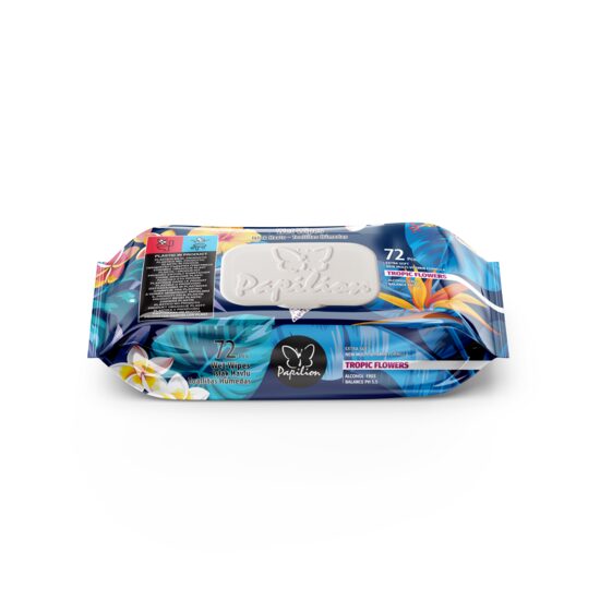 Servetele Umede Papilion Standard Cu Capac, 72 Buc