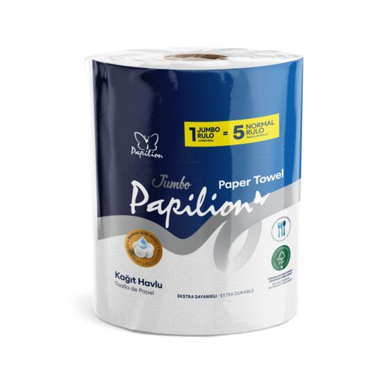 Prosop Hartie Papilion Jumbo Towel Economic, 200 Foi