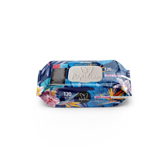 Servetele Umede Papilion Standard Cu Capac, 120 Bucati