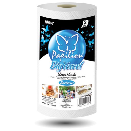 Prosoape hartie monorola Papilion Big Towel Standard, 2 straturi, 85 foi