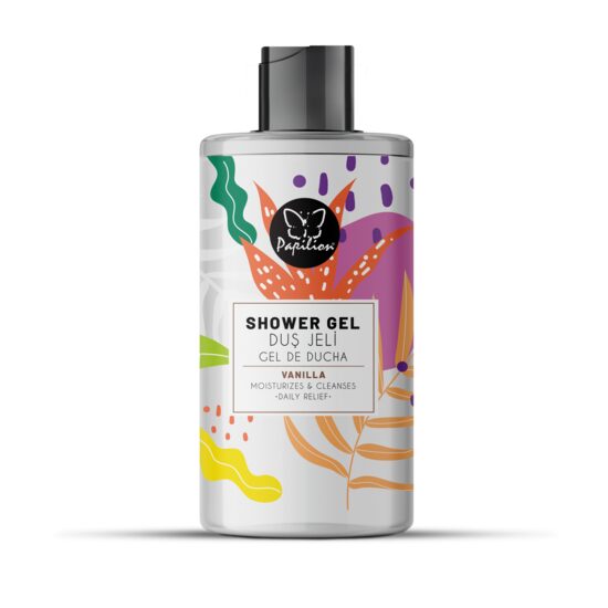 Gel De Dus Papilion Moisturizing-Almond & Vanilla, 400 ml