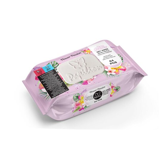 Servetele Umede Papilion Flower Passion Pink, 64 Buc