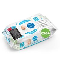 Pachet 6 x Servetele Umede Papilion Baby Blue, 64 Buc 