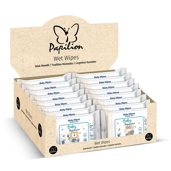 Pachet 20 x Servetele Umede Papilion Baby Travel 0% Alcool, 20 Buc