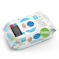 Pachet 12 x Servetele Umede Papilion Baby Blue Cu Capac, 100 Buc